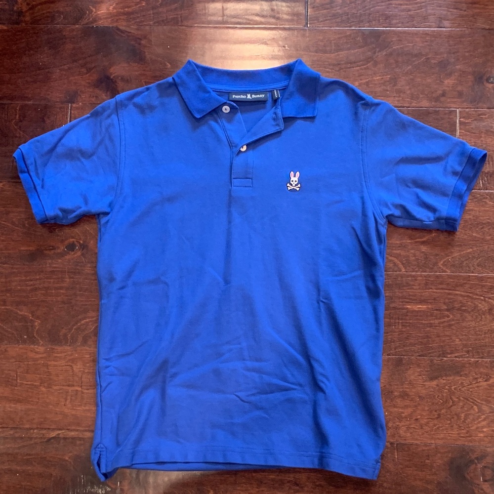 Boys 18-20 XL Psycho Bunny Royal Blue Polo